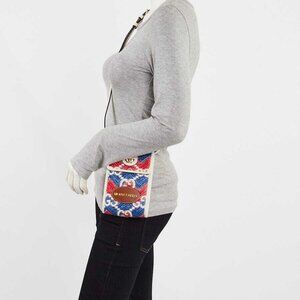 Gucci Multicolor GG Straw/Leather Montecarlo Crossbody Bag